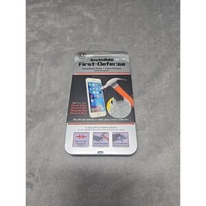Qmadix First Defense Screen Protector Tempered Glass for iPhone 6 6s 7 8 + Plus